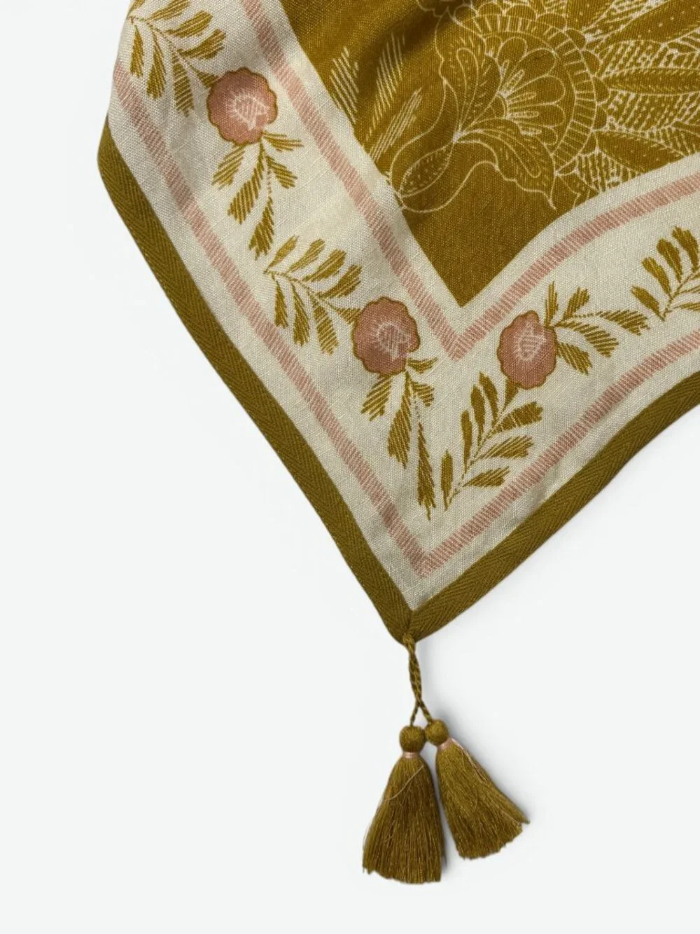 Spartina 449 Topper Calm Waters Cape-like Scarf Linen Blend Floral NWT